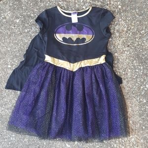 Batman Batgirl Dress Purple Black Cape M Costume